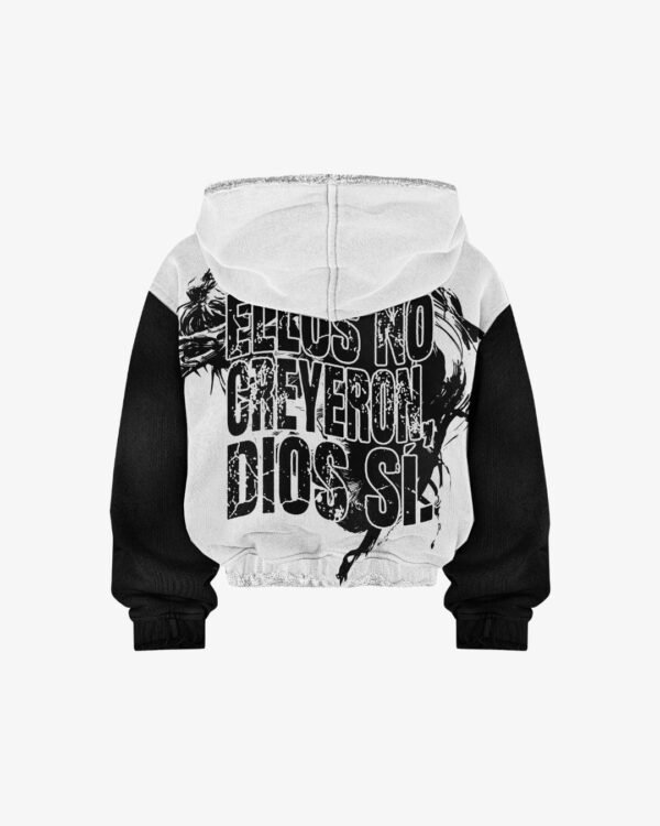 Hoodie No creyeron - vista de espalda